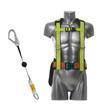 엘리베이터 유지보수현장용 어깨보호패드 상체식 안전그네 작업, 상체식 릴자동적훅
