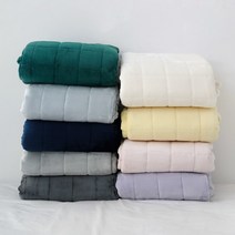 아망떼 소울메이트 플란넬 극세사 침대패드, MILD BLUE