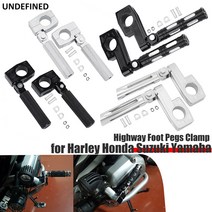 38mm 고속도로 페그 엔진 가드 crash bar footrest mount for, 크롬 롱디