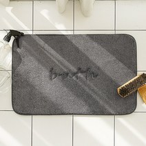 생활공식 소프트 메모리폼 푹신 욕실 발매트 그레이, 1개