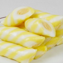 [HIT 캔디떡 ] 굳지않는 바나나 맛 앙금 가래떡 500g 국내산 100%멥쌀로 만든 간식 식사대용 아침대용 앙꼬 떡 1팩 3팩 5팩, 500g X 5팩