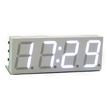 와이파이 시간 서비스 시계 자동 시계 DIY 디지털 전자 시계, 하얀색
