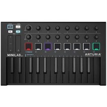 ARTURIA 아트리아 MINILAB MKII DEEP BLACK 25 건반 MIDI 키보드, 상세페이지 참조