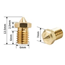 3D 프린터 용 0.2mm-1.2mm 하이 플로우 CHT 노즐 1.75mm 필라멘트 V6 클론 황동 구리 프린트 헤드 부품, 07 0.8mm_01 1PC