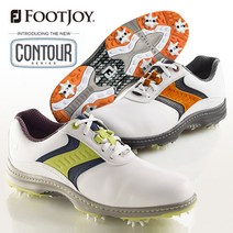 [풋조이] 소량입고 컨투어시리즈 남성 골프화 FJ CONTOUR SERIES/골프화/남성, 선택:54157 흰형 XW 240, 상세 설명 참조