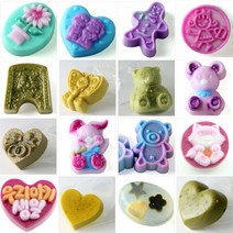 50종택1+균일가 말랑말랑한 소프트 비누몰드, 버지니아스퀘어몰드80g