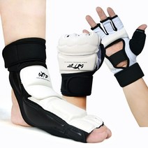 태권도보호구 장비태권도 보호 산다 훈련 핸드 가드 및 밴켓 경기 장비 발 WTF 킥복싱, 09 foot protector L