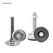 스텐 레벨링풋 가구높낮이조절자 레벨러 원형조절 pvc, 01.스텐조절자_M20X100