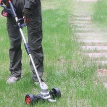 예치기 긴풀제초기 예초기용제초기 엔진잔디깍기, 36V 예초기세트 + 5000mAH 배터리