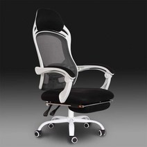 회전 리프트 안락 발판 홈 컴퓨터 페라리 의자 사무실 메쉬 의자, 1607 흰색 프레임 풀리 모델