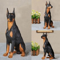 도베르만 동물 조형물 정원 장식 조경 인테리어 전원주택 마당 꾸미기, 소형-1733
