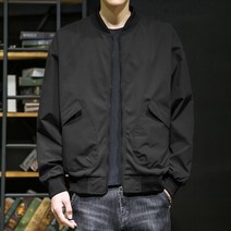 항공점퍼 남성 공항 연예인 미군 간절기 항공점퍼 바람막이 화이트 폭격기 재킷 남자 한국 패션 솔리드 컬러 경량 파일럿 재킷 남자 패션 의류 2023 트렌드 새로운 캐주얼 코트