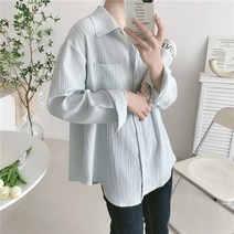 [레티고] 여성 간절기 샤랄라 포켓 루즈 셔츠