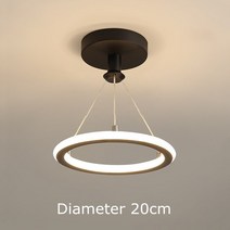 마그마켓 화병 이탈리아 스타일 블랙 LED 샹들리에 북유럽 디자이너 미니멀리스트 롱 스트립 펜던트 조명 식당 주방 아일랜드 바, 11.Black - 20CM - Natural Ligh