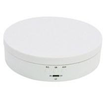 회전판 모니터 디스플레이3속도 전기 회전 디스플레이 스탠드 미러 턴테이블 홀더 DC 5V USB AAA 배터리 3, [03] W2