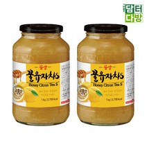 [1+1묶음] 꽃샘 꿀유자차S 1kg, 1000g