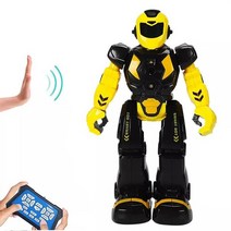 RC로봇 스마트 제스처 센서 댄스 프로그래밍 가능한 inteligente electric sing 원격 제어 교육 휴머노이드 키즈 완구, 노란색 원래 상자