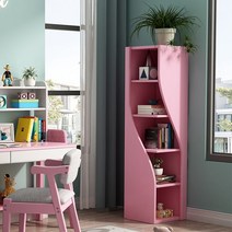 코너 진열장 장식장 책장 거실장 원목 현관 정리장, C. 화이트 40cm x 40cm x 160cm