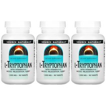 소스내츄럴스 L 트립토판 1000mg 비타민 B6 피리독신 90정 3개세트