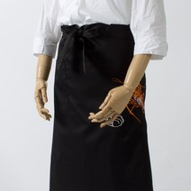 DAE89 가재자수 일식 주방 업소용 허리 앞치마, DAE89 검정