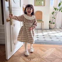 DP상품세일) 더베이지 랩멜빵스커트 [베이지 보라] XS S