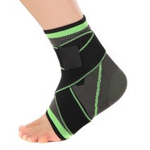 발목인대보호대 Woven Compression Bandage Elastic Nylon Band Ankle Support Basketball Football Taekwo, 1PCS geen_XL