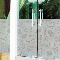 ij145-동물친구들 패턴_글라스시트지