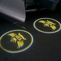 삼에스 자동차 도어라이트 자동차LED 무드등 튜닝용품 실내등, 블랙(2개/세트) / 282