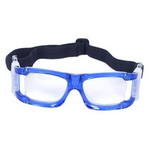 스포츠 고글 경량 렌즈 교체형 농구 안경 등산용 테니스, 15.5cmx5cm, PC, 푸른
