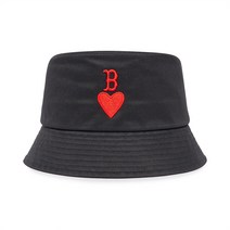 MLB 하트 버킷햇 BOS Black 191224, S, 블랙