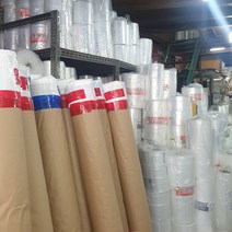 (두께0.1mm) pe롤비닐 폴리에틸렌 투명 마끼 이사 타겜 건축 공사용 통대형 비닐 (여러가지 사이즈), 폭75cmx길이91M