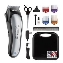 Wahl 리튬 이온 프로 시리즈 무선 동물 깎기 – 두껍고 두꺼운 코트가 있는 소형 및 대형 품종을 위한 충전식 중장비 전기 개 및 고양이 미용 키트 – 모델 9766