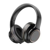 무선 헤드폰 Bluetooth5.0 오버 이어 헤드폰 마이크 내장 노이즈 캔슬링 HIFI 밀폐형 메모리 폼 귀에 친화적인 휴대・PC・워크맨 대응 유선 대응 블랙