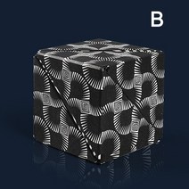 안티 스트리트 3D 퍼즐 마그네틱 큐브 매직 다양한 변경 가능한 적 핸드 플립 릴 리버 감압 피지 장난감, [02] B