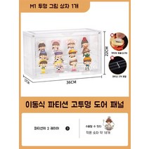 블라인드 스토리지 디스플레이 스탠드 대용량 수제 박스 캐비닛 투명 스텝 인형 집, 투명색 [핸드박스] 1팩