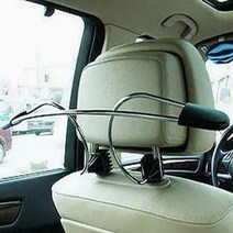톡톡창고 차량용 옷걸이 자동차 행거 헤드레스트 옷걸이 양복 후크 카행거 걸이 차옷걸이, CA-B-유선형크롬, CA-B-유선형크롬