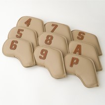 디이글 파스텔 골프 아이언 커버, 4, 베이지