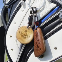 골프네임택 원목 우드 네임택 보스턴백 캐디백