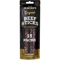 영국직구 헌터 드로우어 - 오리지널 비프 스틱 / 드로우어. 고단백질 저탄수화물 진짜 쇠고기 드로어의 얇은 막대기 글루텐 & MSG 프리 편리한 간식 - 오리지널 쇠고기 스틱 / 드로어 - 15 x 40g, 수량, 상세참조