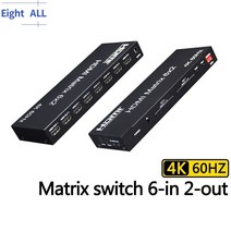스위치 HDMI 비디오 스위처 스플리터, 6 아웃 2 아웃