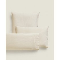 독일 ZARA HOME 직구 줄무늬 린넨 베갯잇