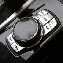 BMW F바디 아이드라이브 버튼 크롬 커버 몰딩 세트, 아이드라이브(5피스)