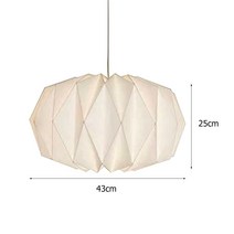 램프 덮개 전등 커버 북유럽 현대 종이 접기 갓 접이식 펜던트 샹들리에 라이트 아트 음영, 06 Lampshade 03
