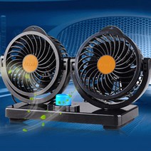 바이온 차량용 듀얼팬 선풍기 12V 24V, 02. 차량용듀얼선풍기-흡착식 24V