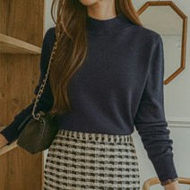 [마이더스비] 베이직 캐시 반폴라 니트
