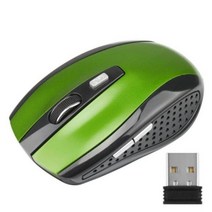 1600DPI 2.4GHz 무선 광 마우스 충전식 광학 컴퓨터 노트북 테이블 용 USB 수신기 게이머 포함, 11 11, 한개옵션1