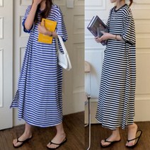 하늘하늘 시원한 봄 여름 여성 귀여운 스프라이트 패턴 밑단절개 데일리 원피스 /20304602EA