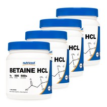 베타인 HCI 파우더 500g 4병, 단품