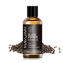 아르간오일 순수 천연 블랙 페퍼 에센셜 오일 클라리 세이지 몰약 회향 바질 백리향 베티버 생강 바디 스킨 마사지 오일, 30ml, 클라리 세이지 오일