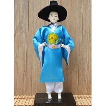 한국 한복인형 공예 조각 장식소품 선물 피규어 전통, U